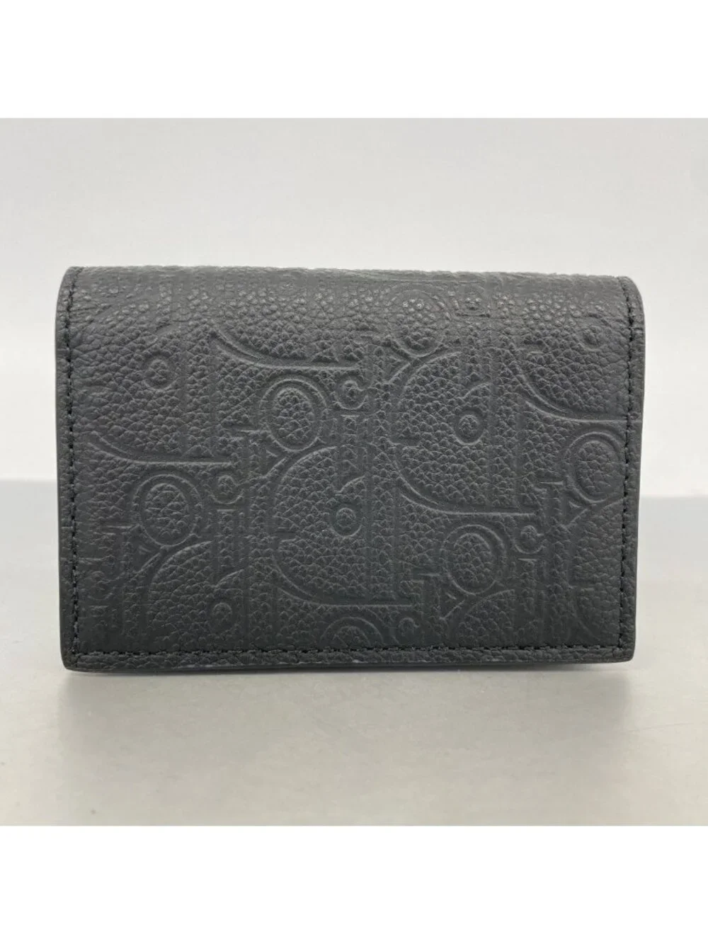 Dior Card Case Leather Black Silver - Picture 5 of 5